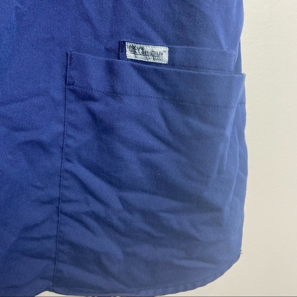 Grey’s Anatomy women’s short sleeve blue scrubs size medium - Picture 4 of 5